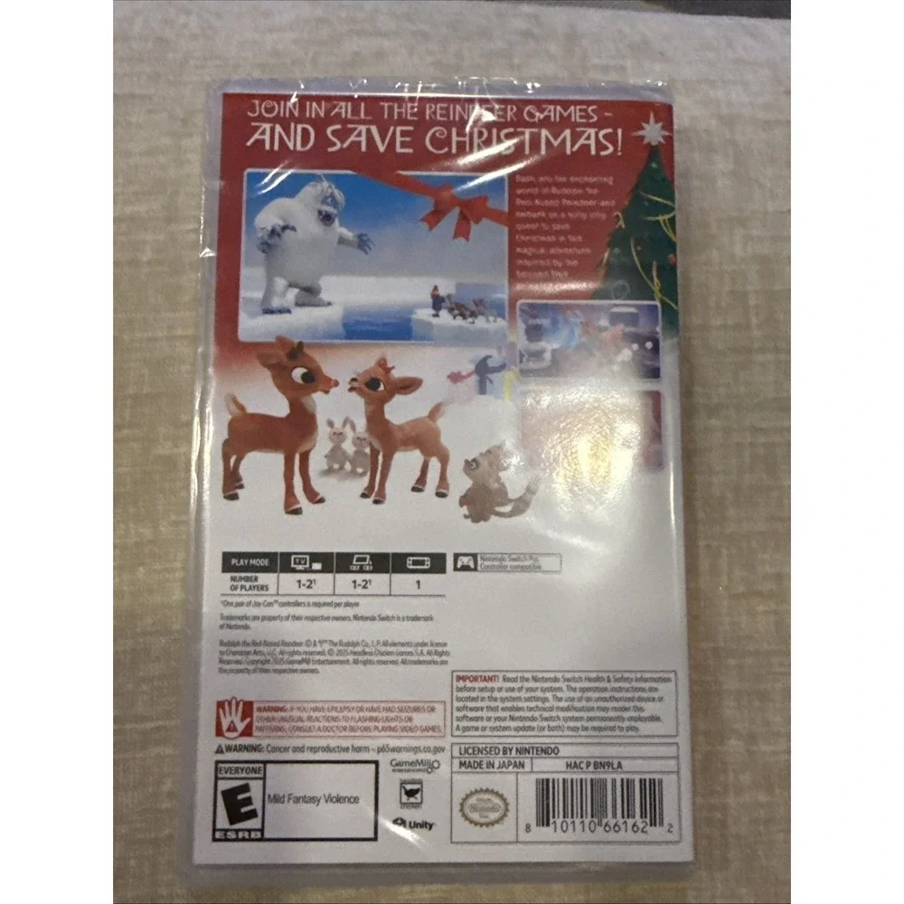 Rudolph The Red-Nosed Reindeer Switch Nintendo New Sealed Fast Ship w Tracking